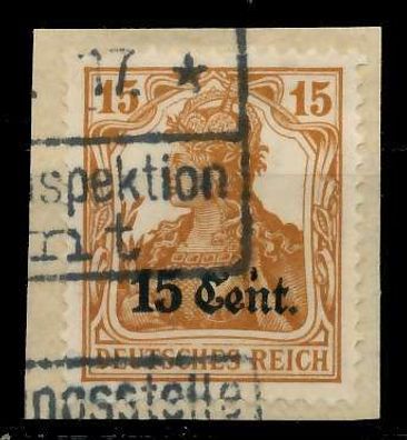 BES 1WK ETAPPE WEST Nr 5 gestempelt Briefstück X7795FE