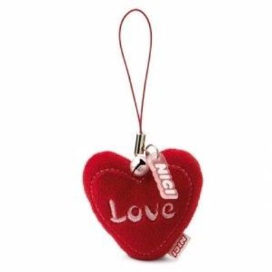 NICI Candy Love Anhänger mit Loop Herz rot Neuware