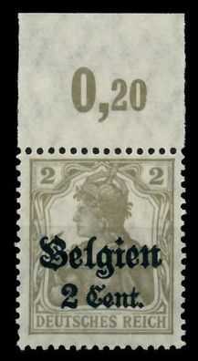 BES. 1WK Landespost Belgien Nr 10 POR postfrisch ORA X77B506