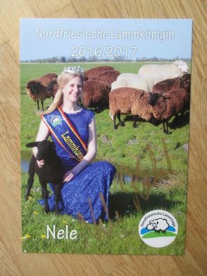 Nordfriesische Lammkönigin 2016/2017 Nele Christine Kahl - handsigniertes Autogramm!!