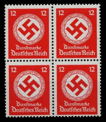 D-REICH DIENST Nr 172a postfrisch Viererblock X77D5FE