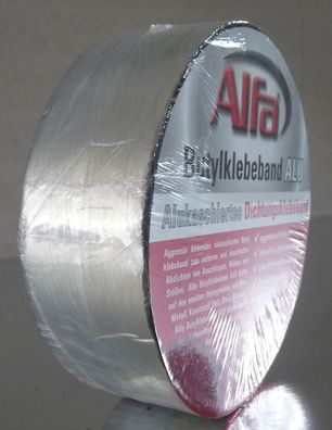 1,55 €/ m) Butylband Dichtband mit ALU Breite 75 mm
