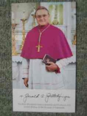 Bischof von Evansville Gerald Andrew Gettelfinger - Autogramm!!!
