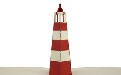 3D Klappkarte Leuchtturm Glückwunschkarte Urlaub Boot Grußkarte PopUp Karte
