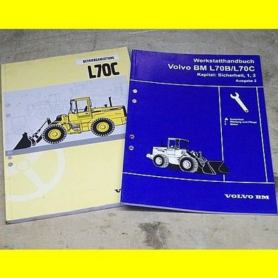 Betriebsanleitung Volvo L70C + Werkstatthandbuch Sicherheit + Wartung Pflege + Motor