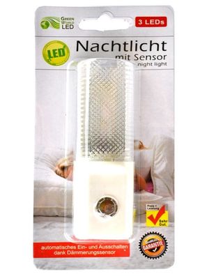 LED Nachtlicht mit 3 LEDs | Schlummerlicht | Baby Nachtlicht | Kinderzimmerlampe