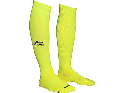 More Mile lange Kompressions-Socken California neon gelb
