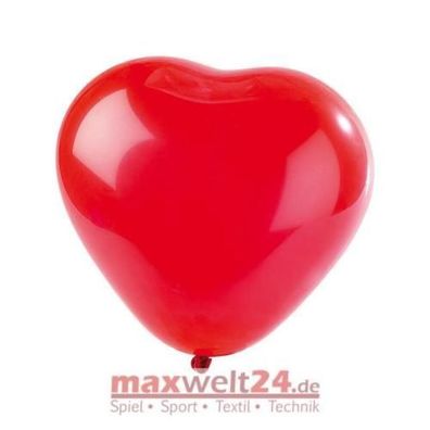Playtastic Luftballons in Herzform, 10er Pack (Gr. maximal 30 cm)