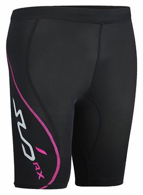 Sub Sports Damen RX Abgestufte Kompressionshose Funktionswäsche kurz schwarz-pin