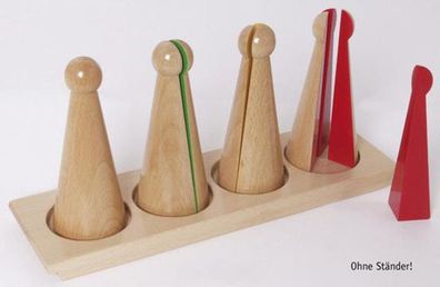 Bruchkegel aus Holz - Montessori