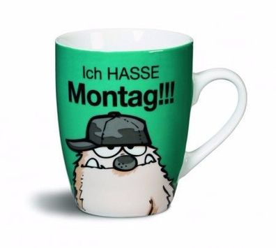 NICI Tasse "Ich Hasse Montag!!" aus Porzellan Neuware