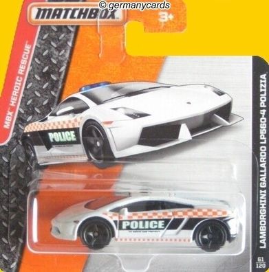 Spielzeugauto Matchbox 2015* Lamborghini Gallardo LP560-4 Polizia