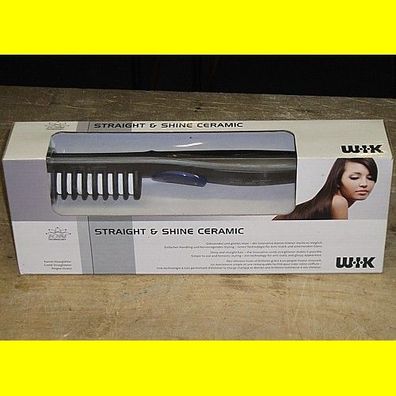WIK 3062LEI Straight & Shine Ceramic Kamm-Haarglätter für glänzendes und glattes Haar