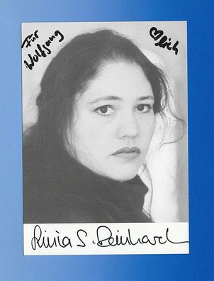 Livia Reinhard (Schweizer Schauspielerin )- persönlich signiert