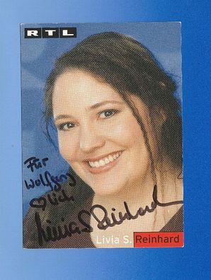 Livia S. Reinhard ( Schweizer Schauspielerin) - persönlich signiert