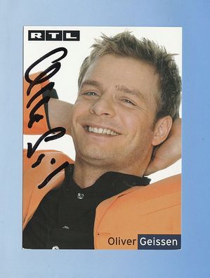 Oliver Geissen (deutscher Moderator ) - persönlich signiert
