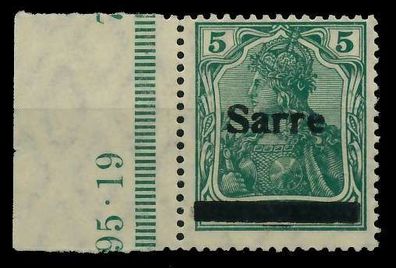 Saargebiet Germania Nr 4aII postfrisch X78833E
