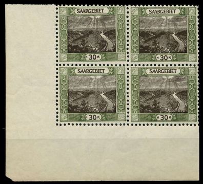 Saargebiet LANDS. BILD Nr 57A postfrisch Viererblock X7883E2