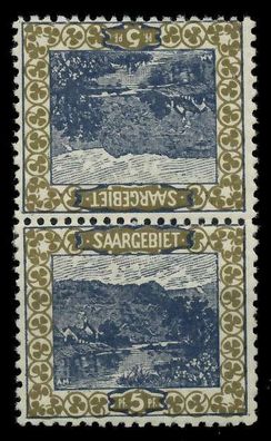 Saargebiet LANDS. BILD Nr 53A Kdr III postfrisch SENKR P X78842E