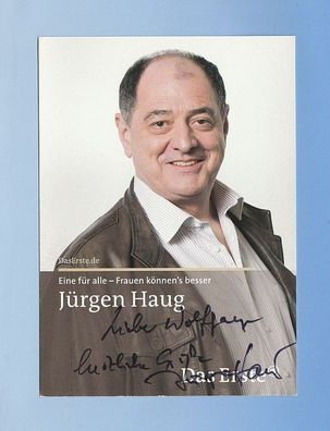 Jürgen Haug / deutscher Schauspieler) - persönlich signiert