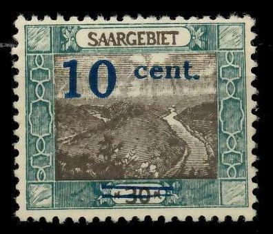 Saargebiet LANDS. BILD Nr 72AII postfrisch X7885E6