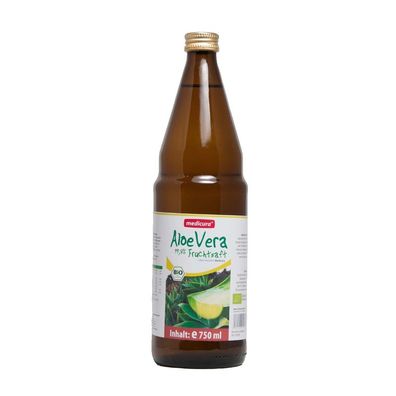 Bio Aloe Vera 99,8 % Fruchtsaft - 750 ml Glasflasche