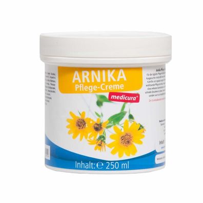 Arnika Creme - 250 ml mit Arnika, Kamille, Jojobaöl, Vitamin E