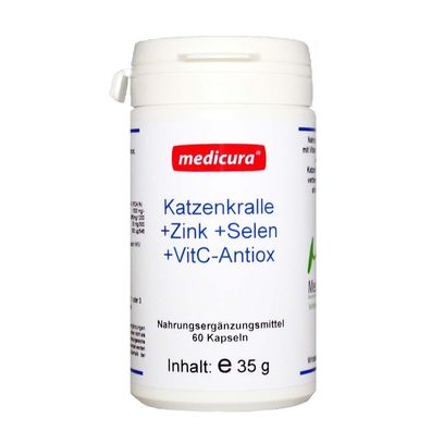 Katzenkralle + Zink + Selen+ VitC-Antiox - 60 Kapseln