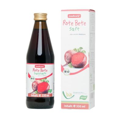 Bio Rote Bete 100 % Saft - 330 ml Glasflasche