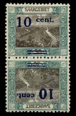 Saargebiet LANDS. BILD Nr 72AI Kdr III ungebraucht SENKR P X78B126