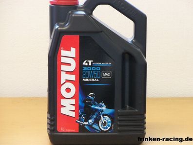 7,50€/ l Motul 3000 4T 20W-50 4 L mineral. 4-Takt Motorrad Öl