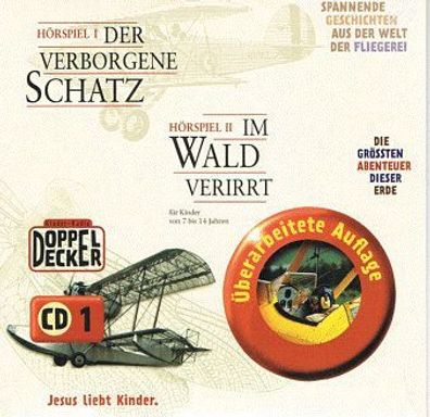Kinder Hörspiel Audio CD Hörbuch "Der verborgene Schatz" und "Im Wald verirrt"
