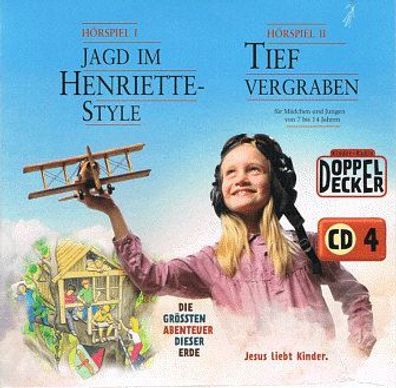 Kinder Hörspiel Audio CD Hörbuch "Jagd im Henriette-Style" und "Tief vergraben"