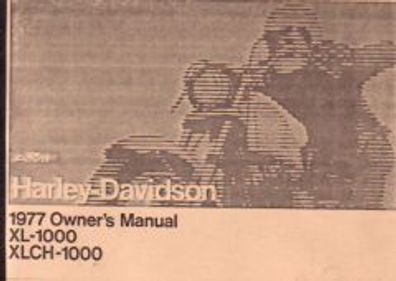 Bedienungsanleitung Hrley-Davidson XL1000, XLCH1000, Motorrad, Oldtimer, Klassiker