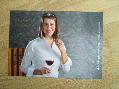 Württemberger Weinprinzessin 2016/2017 Viola Albrecht - handsigniertes Autogramm!!!