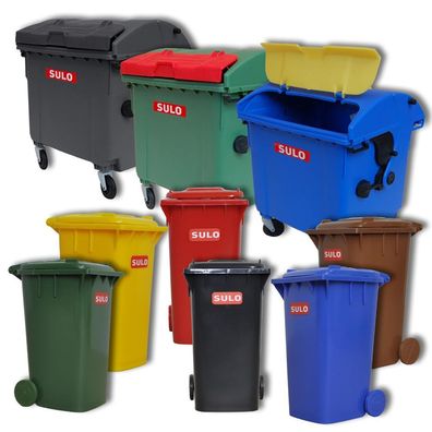 SULO Mini Mülltonne Miniatur Müllcontainer Abfallbehälter Abfalltonne Dekoration Büro