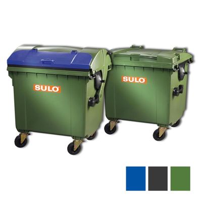 SULO Müllcontainer 660 und 1100 Liter Müllgroßbehälter Großmülltonne farbig
