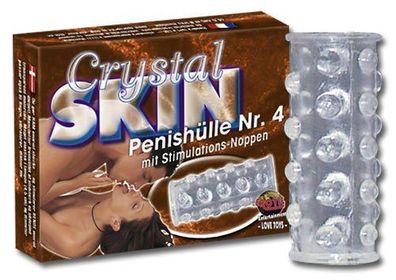 Crystal Skin Penishülle Nr. 4 mit Stimulationsnoppen extrem dehnbar