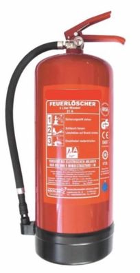 9L Wasser Dauerdruck Löscher Feuerlöscher EN 3 Brandklasse 21A =6LE Frostsicher