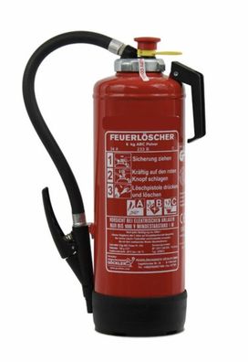 6kg ABC Pulver Auflade Feuerlöscher 34A =10 LE innenliegende CO2 Patrone