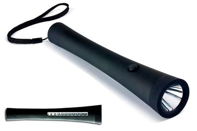 2in1 LED Taschenlampe mit Lichtleiste & Magnet inkl. Batterien | Arbeitsleuchte