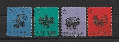 VR China 1959 426 - 429 ( Scherenschnitte ) komplett gestempelt