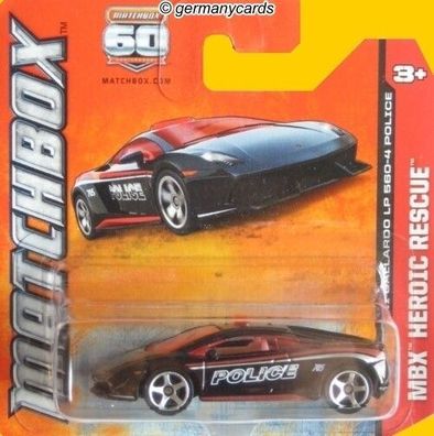 Spielzeugauto Matchbox 2013* Lamborghini Gallardo LP 560-4 Police