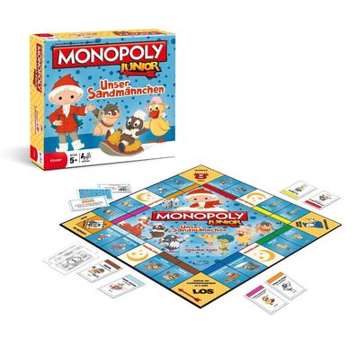 Monopoly Junior Unser Sandmännchen Sandmann Brettspiel Spiel Gesellschaftsspiel