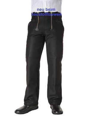 Pionier Zunfthose schwarz ohne Schlag, Größe 58, Arbeitshose Handwerkerhose 305