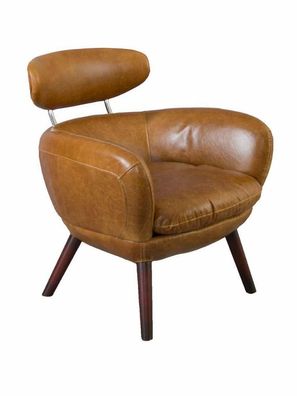 Designsessel Swinford Vintage Leder Columbia Brown Ledersessel Sessel Möbel 60er