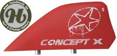 Concept X Kite Kiteboard Finne Kitefin Fin 5cm HC ROT