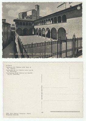 Italien 1950er Jahre - Siena Sanctuary S. Caterina, AK 976 Ansichtskarte Postkarte