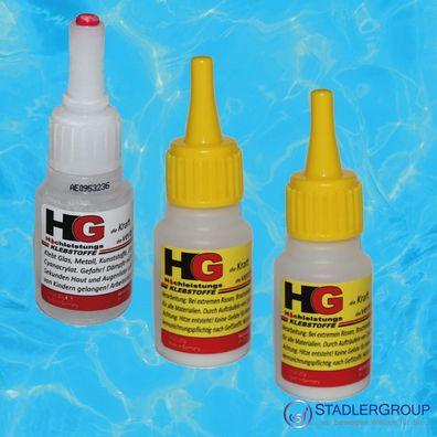 HG Aktionspaket - 2x HG Granulat + 1x HG Extreme 1.0 -Die Schweißnaht aus der Flasche
