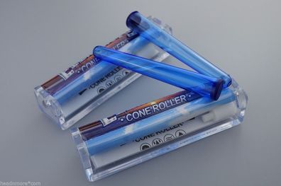 Cone Roller Drehhilfe 2 Stück + 2 x Cone Tube blau 10cm konische Drehmaschine
